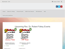 Tablet Screenshot of faheyevents.com